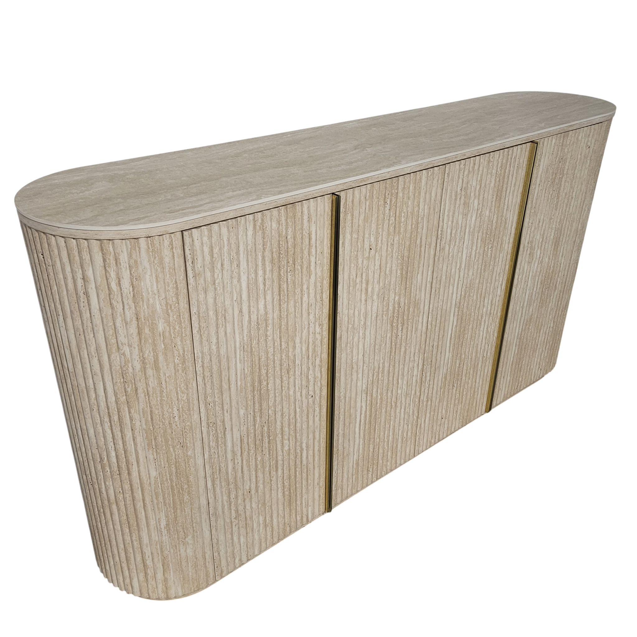 Buffet Calypso en Travertin Céramique – Design Moderne et Élégant SKU 22