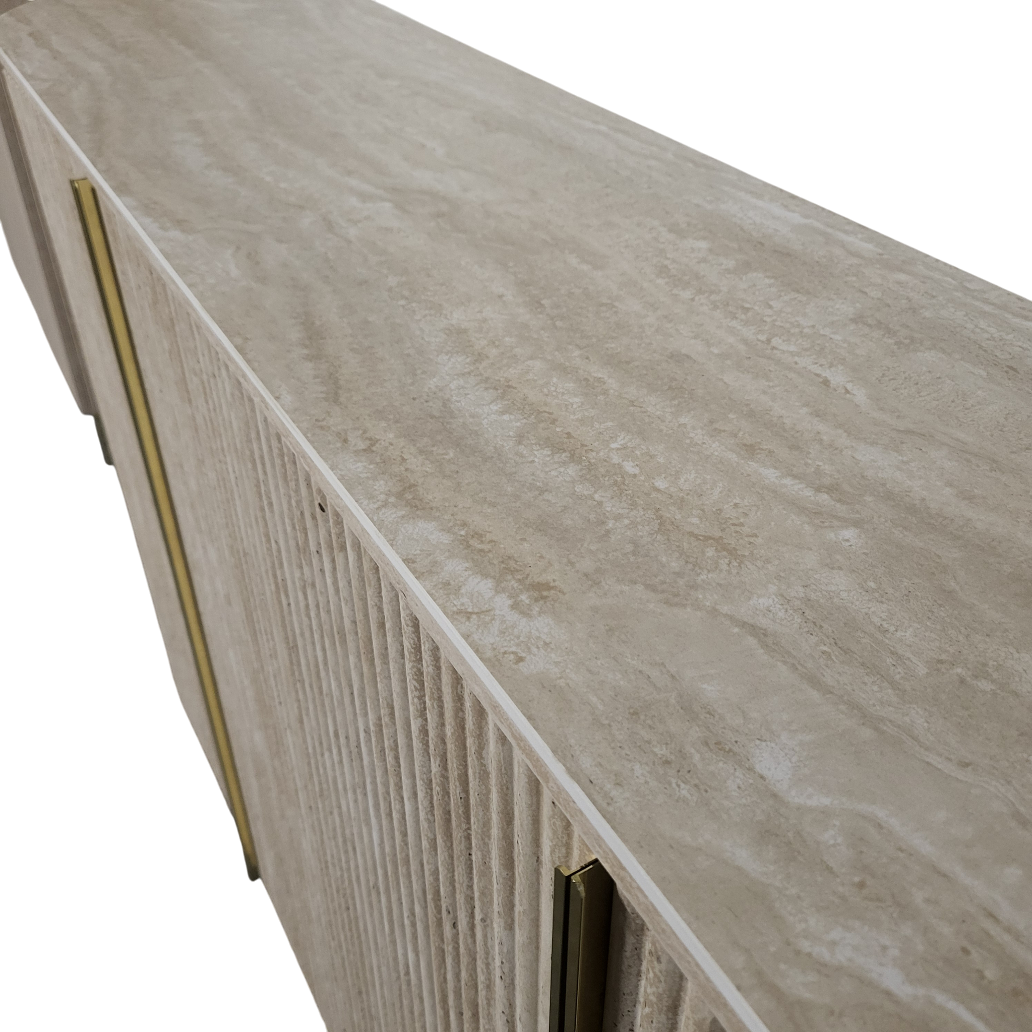 Buffet Calypso en Travertin Céramique – Design Moderne et Élégant SKU 22