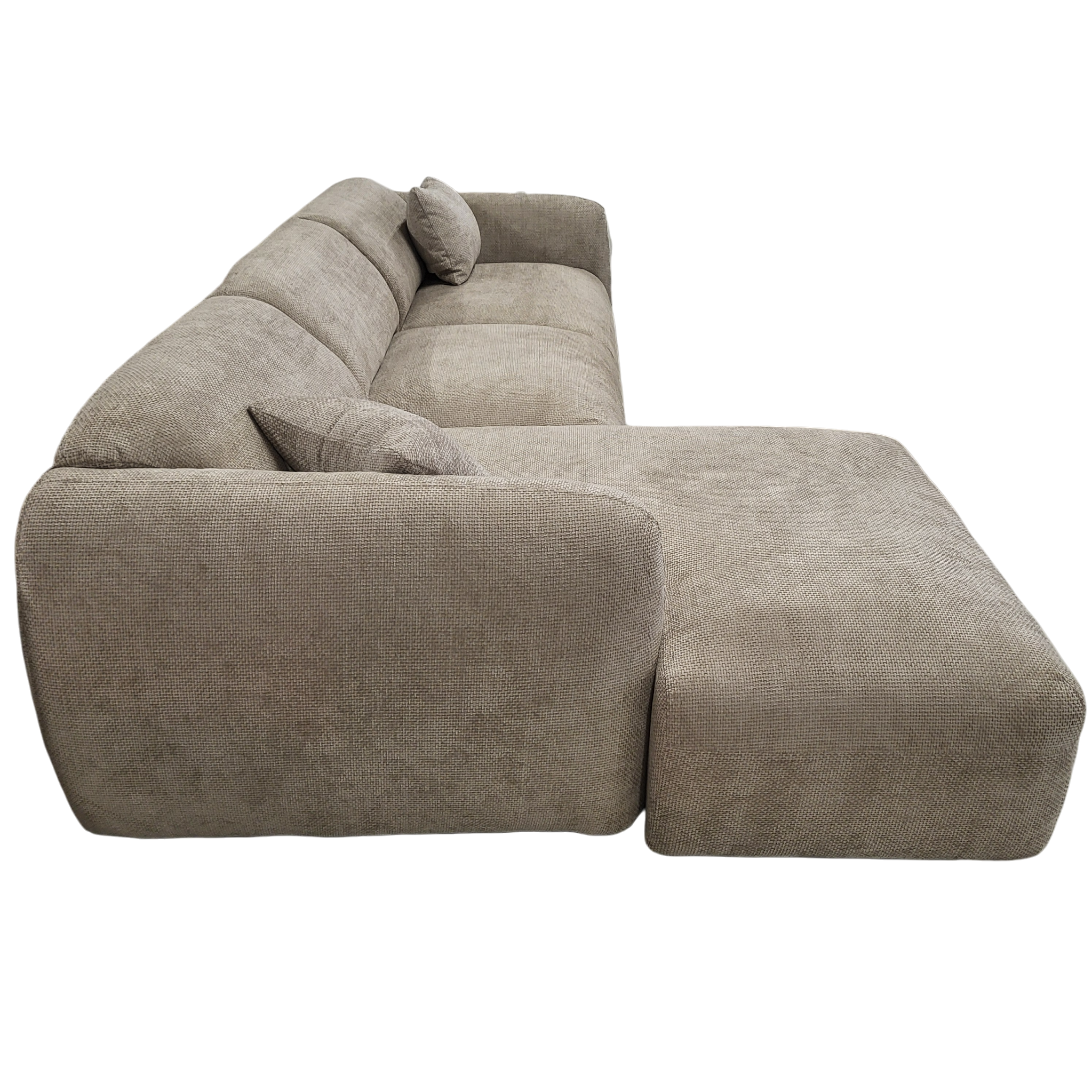 Canapé CLOUD - Tissu chenille taupe