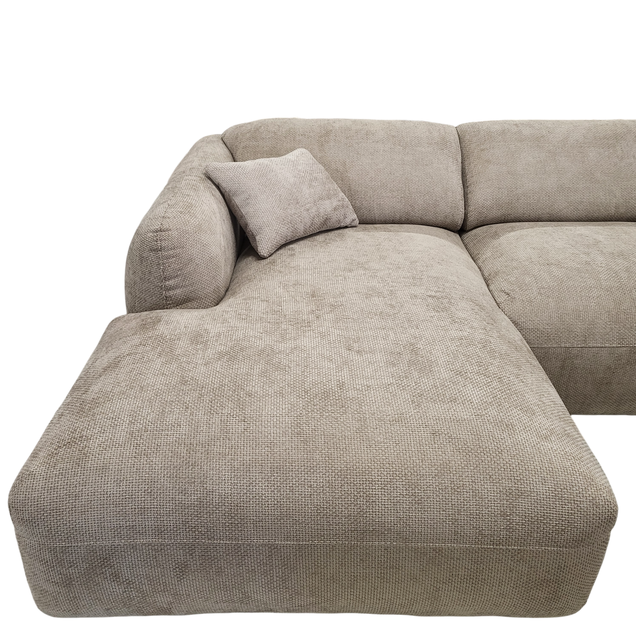 Canapé CLOUD - Tissu chenille taupe