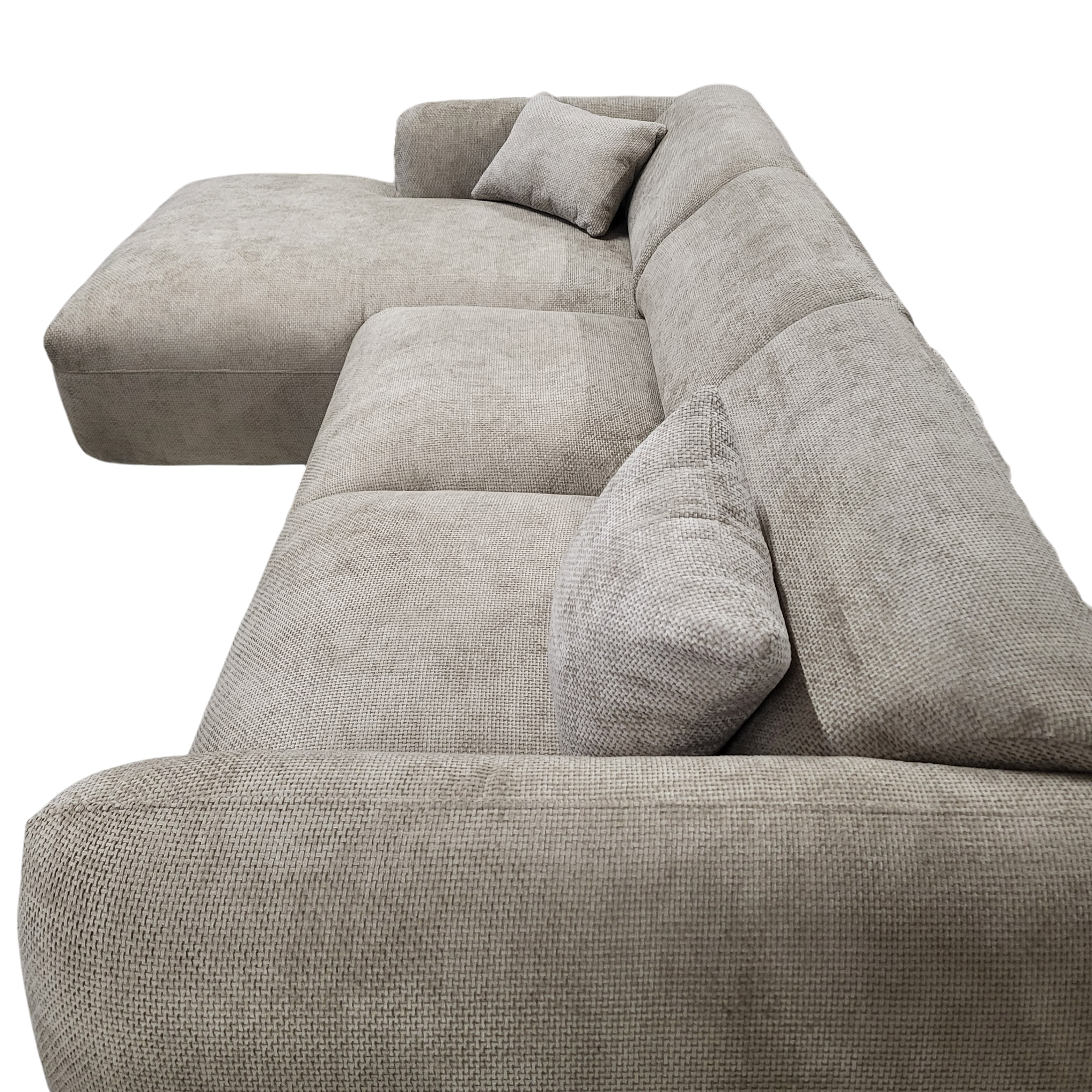 Canapé CLOUD - Tissu chenille taupe