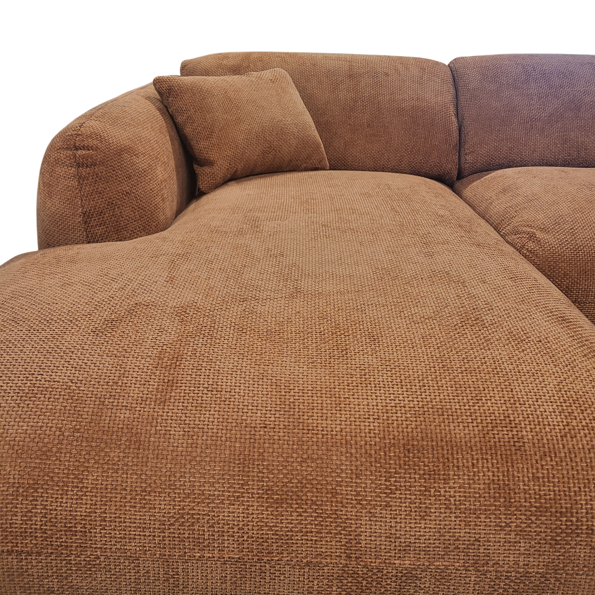 Canapé CLOUD - Tissu chenille terracota