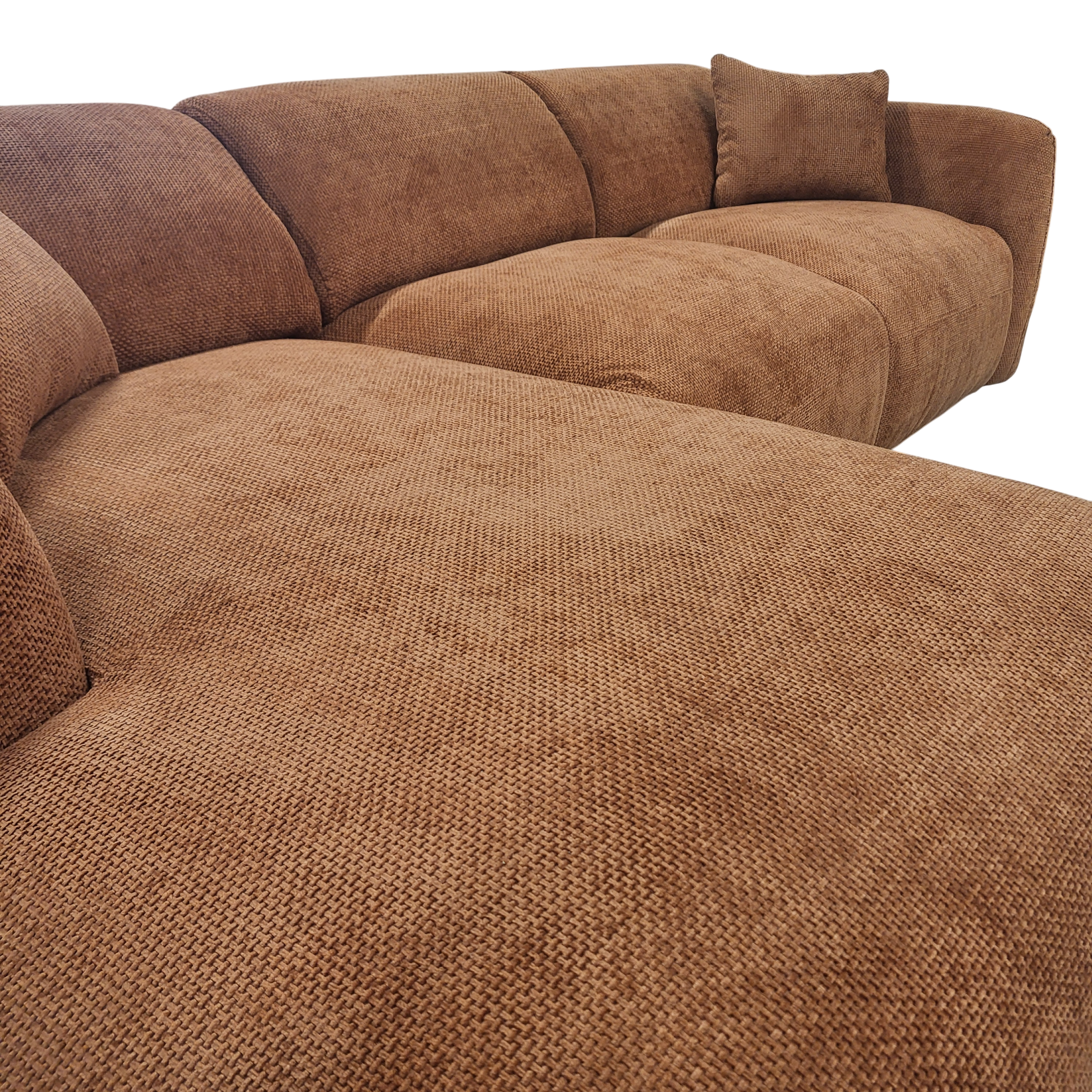 Canapé CLOUD - Tissu chenille terracota