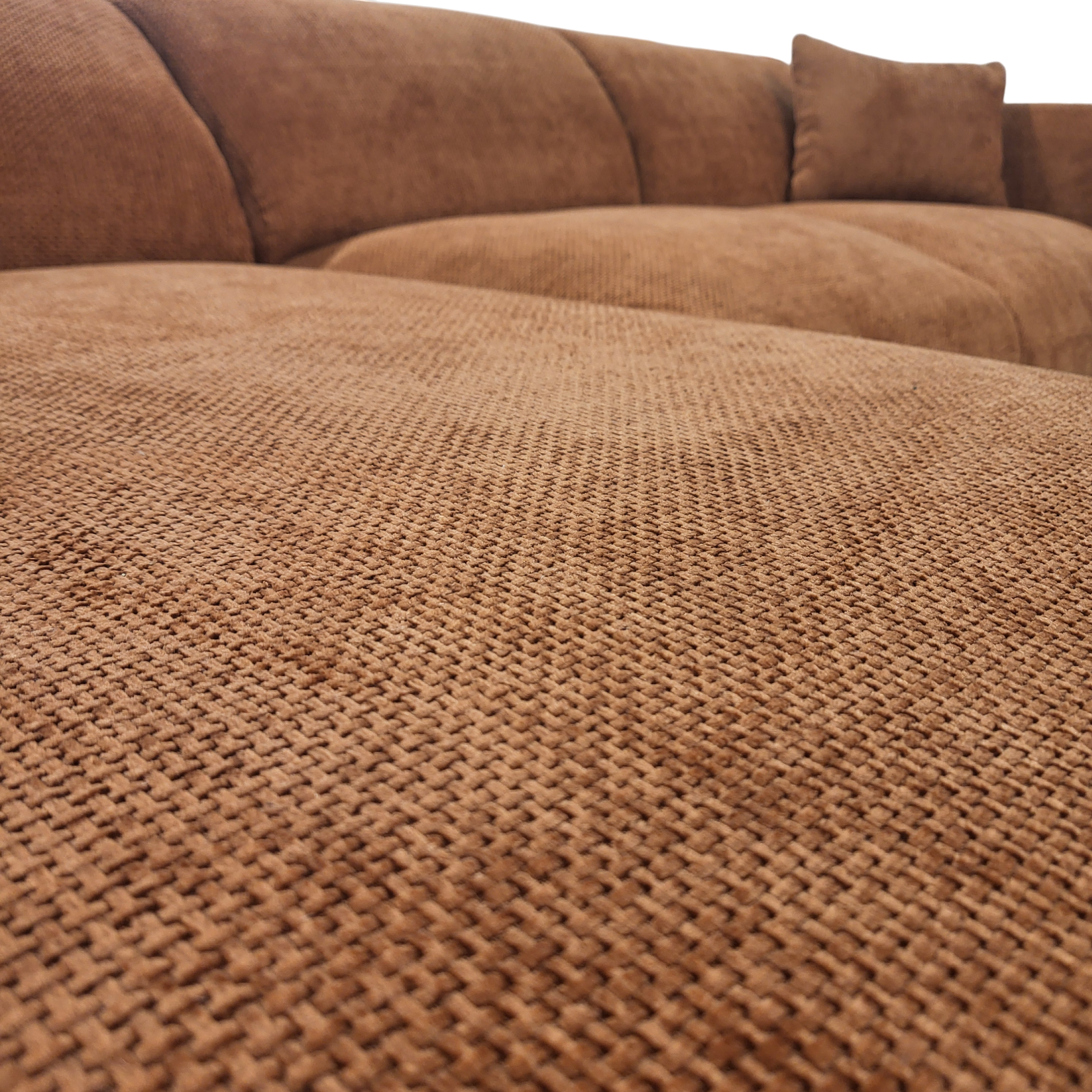 Canapé CLOUD - Tissu chenille terracota