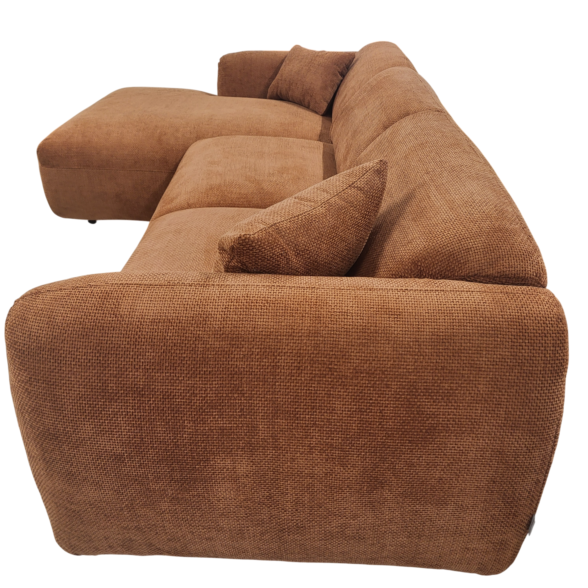 Canapé CLOUD - Tissu chenille terracota