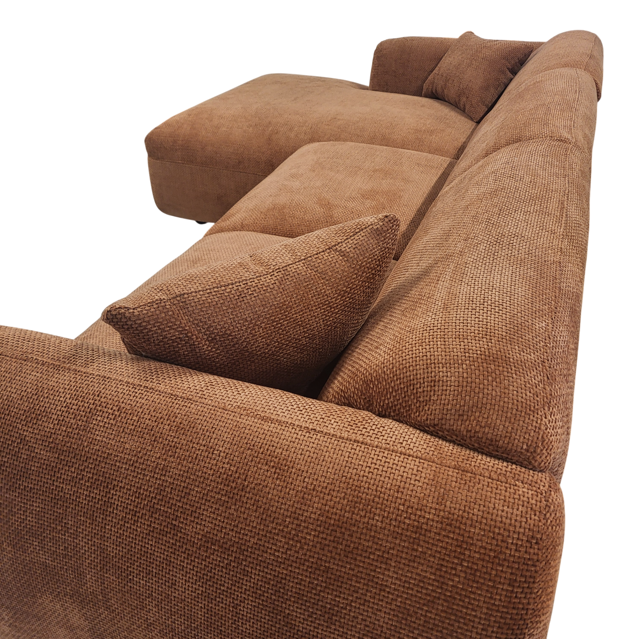 Canapé CLOUD - Tissu chenille terracota