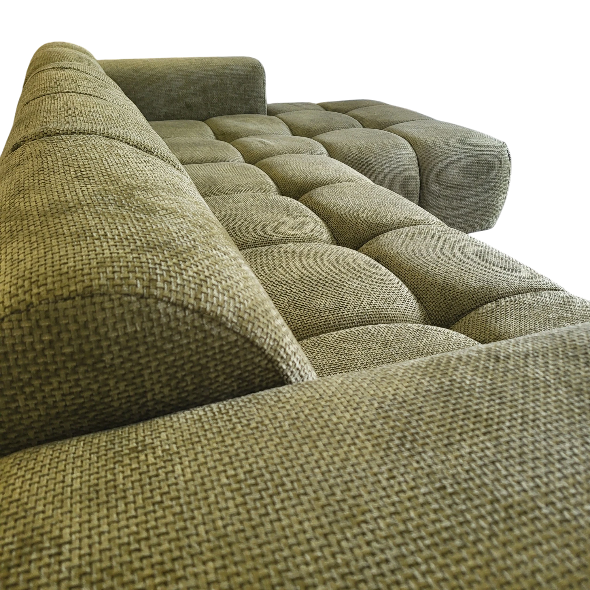 Canapé CARO - Tissu vert olive