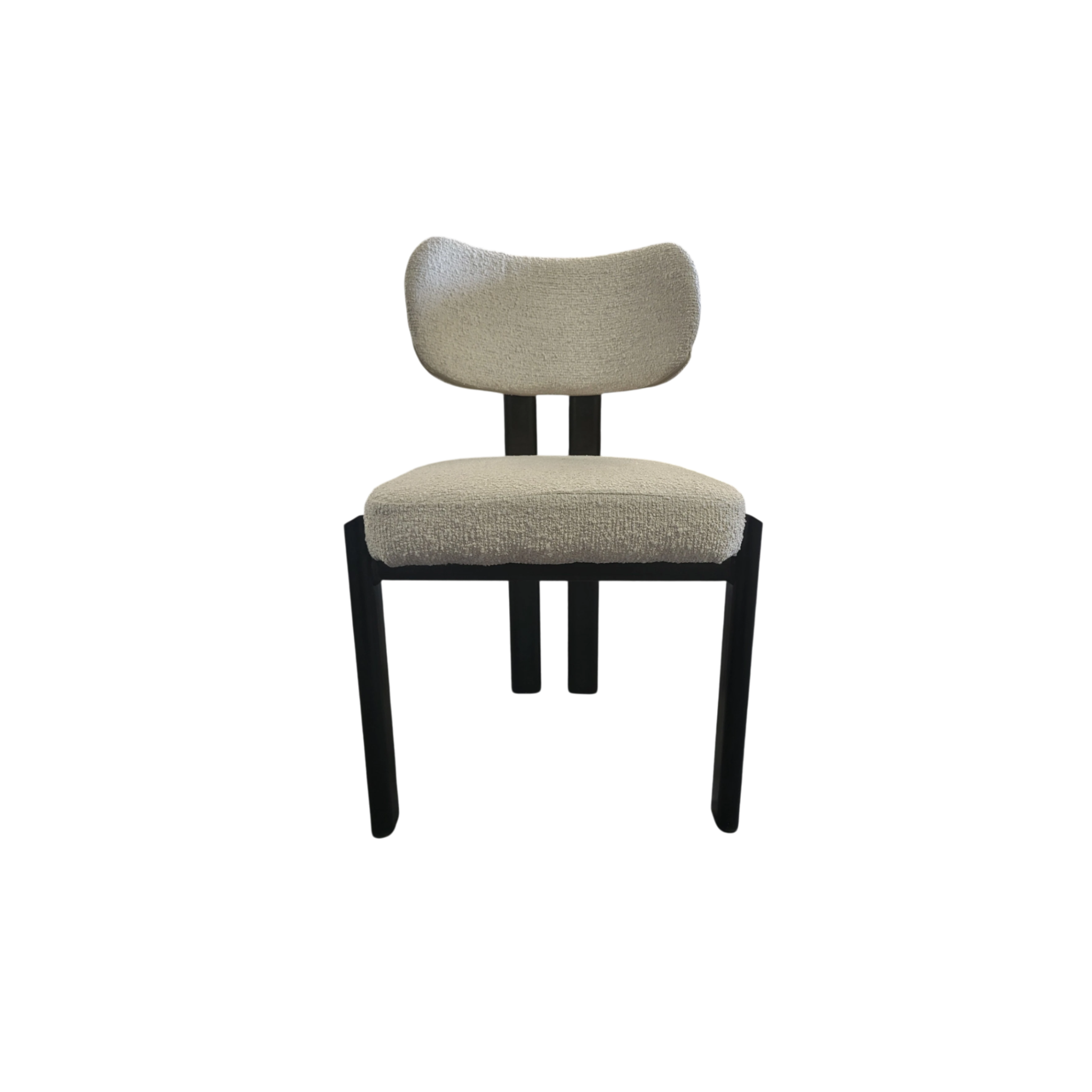 Chaise HERA taupe -  Pieds Noir REF 73.