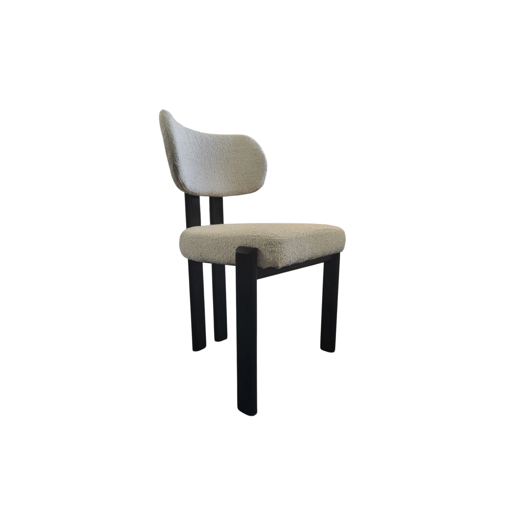 Chaise HERA taupe -  Pieds Noir REF 73.