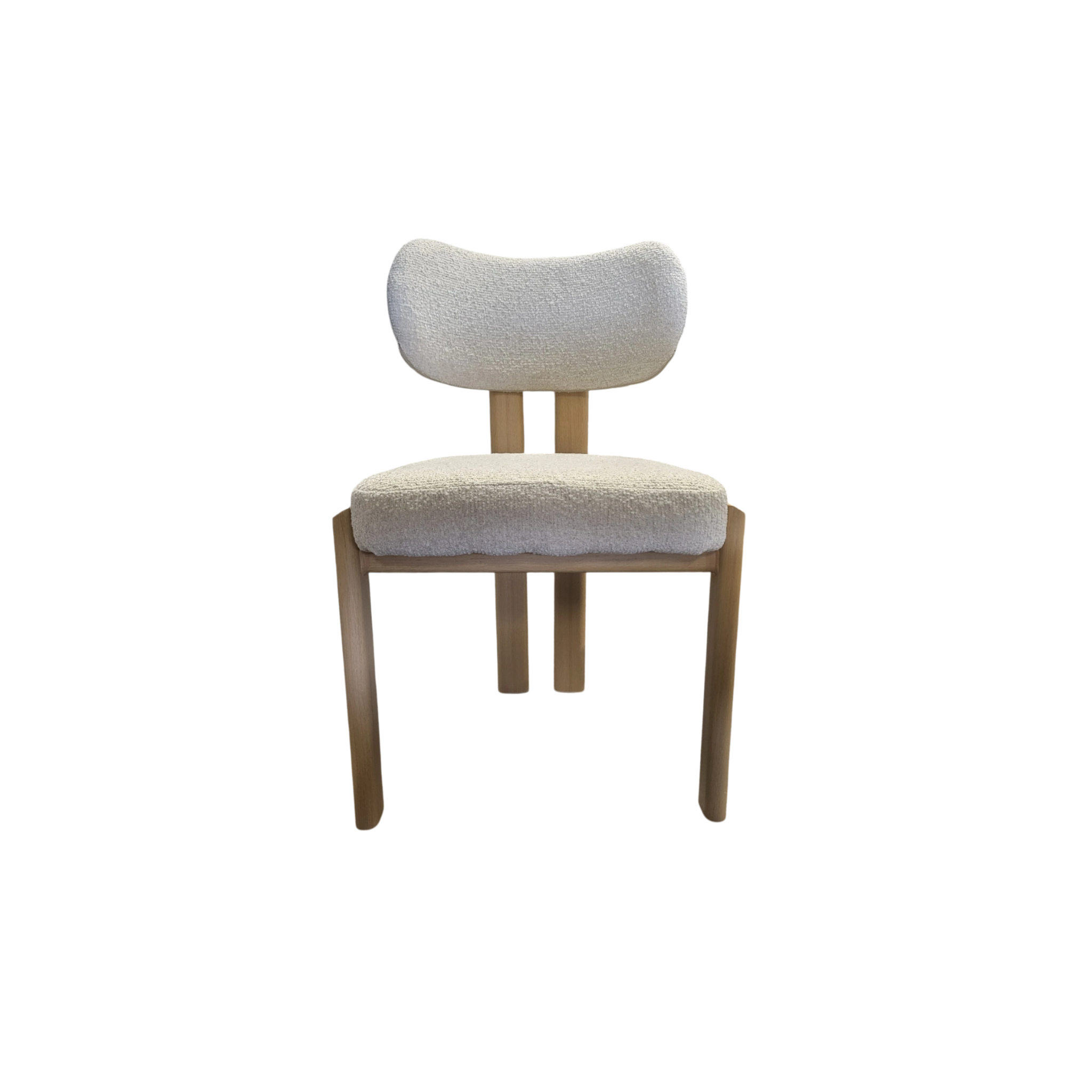 Chaise HERA taupe -  Pieds en bois de chêne REF 28.