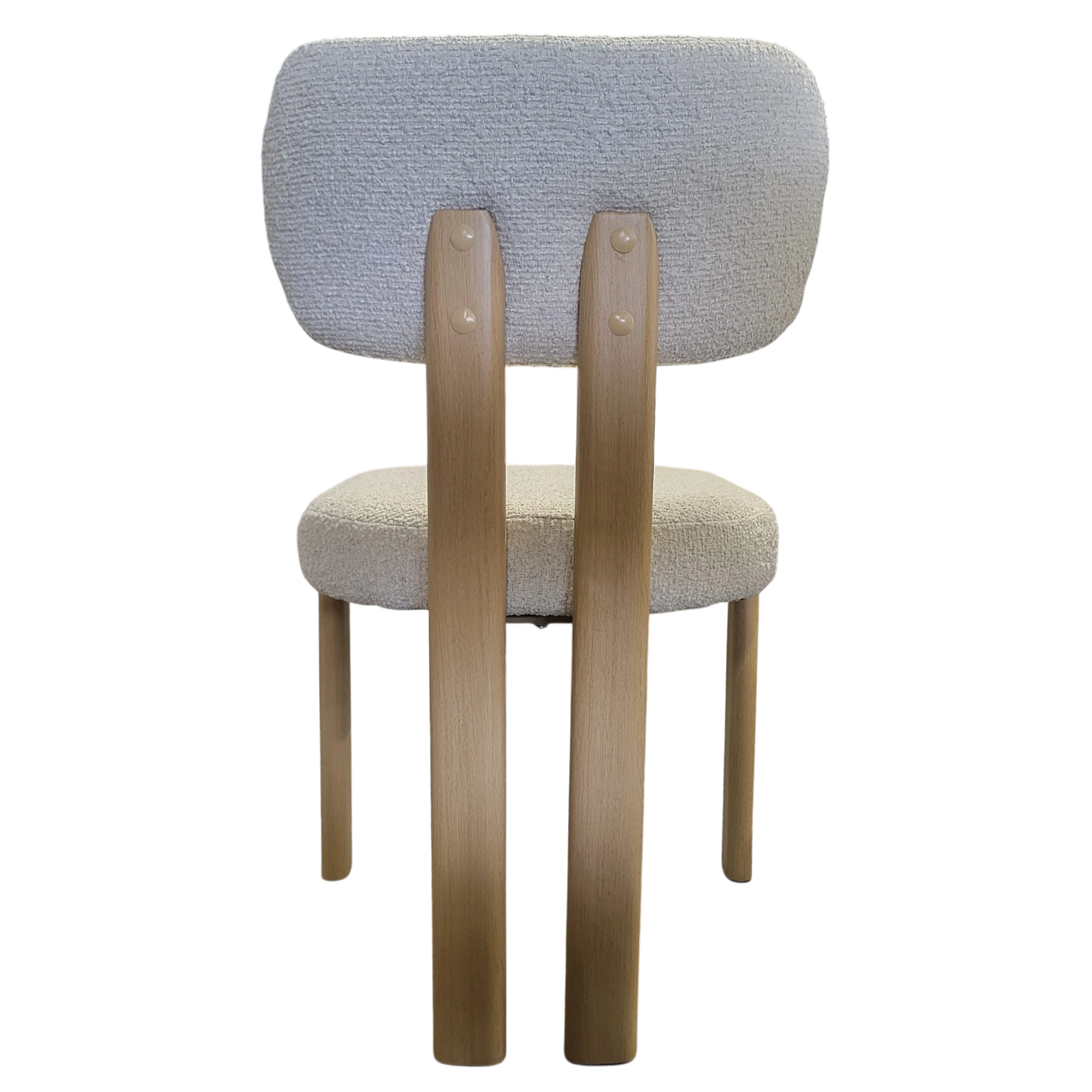 Chaise HERA taupe -  Pieds en bois de chêne REF 28.