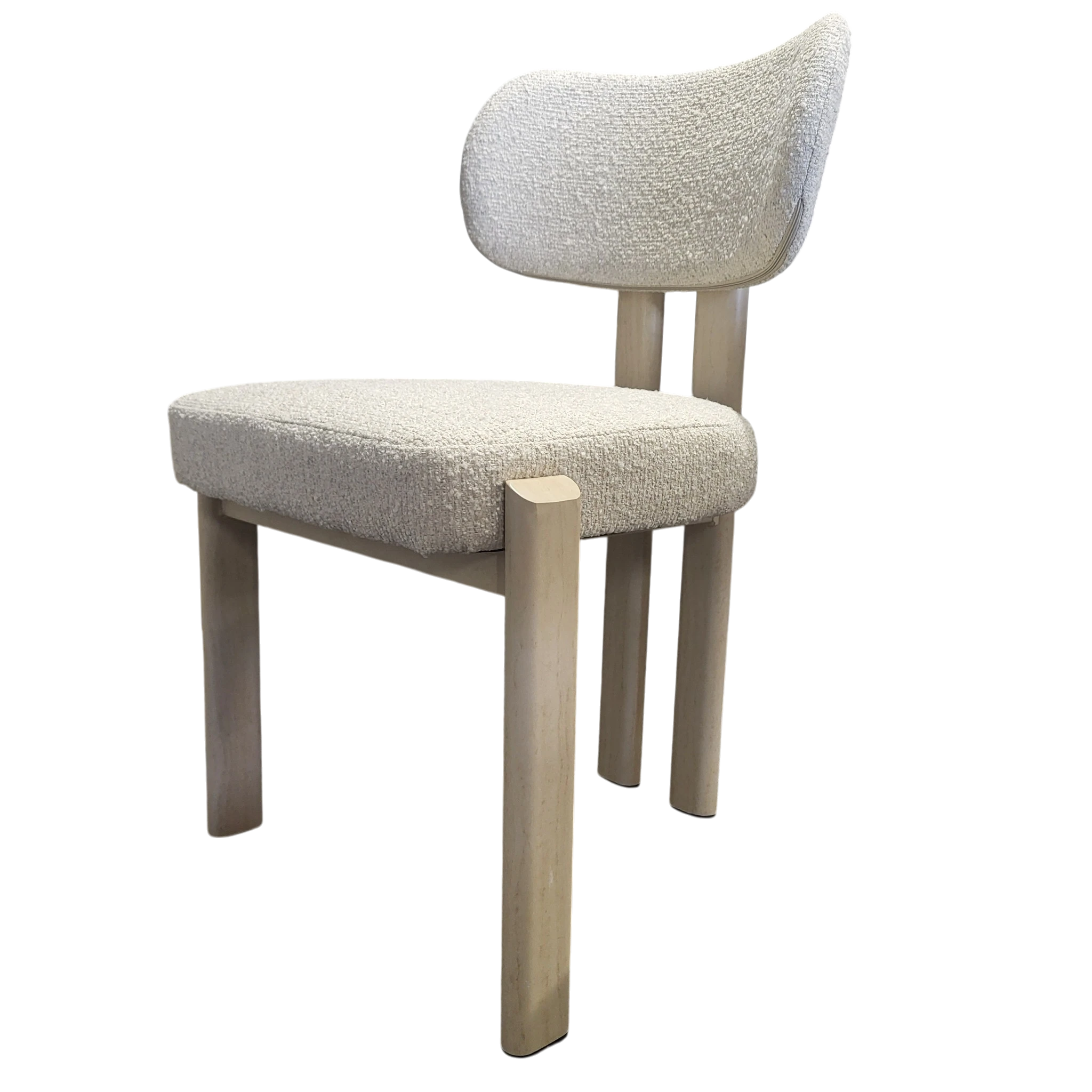 Chaise HERA Taupe - Pied travertin REF 27.