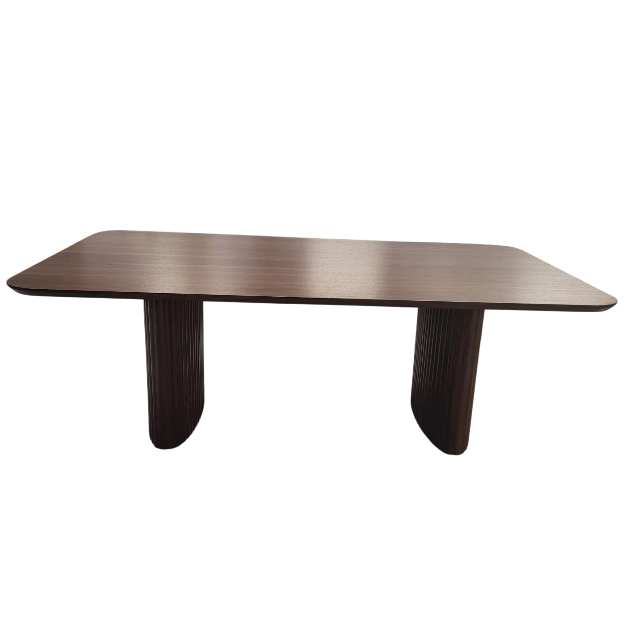 Table basse LUNA noyer - Pieds noyer REF 1012
