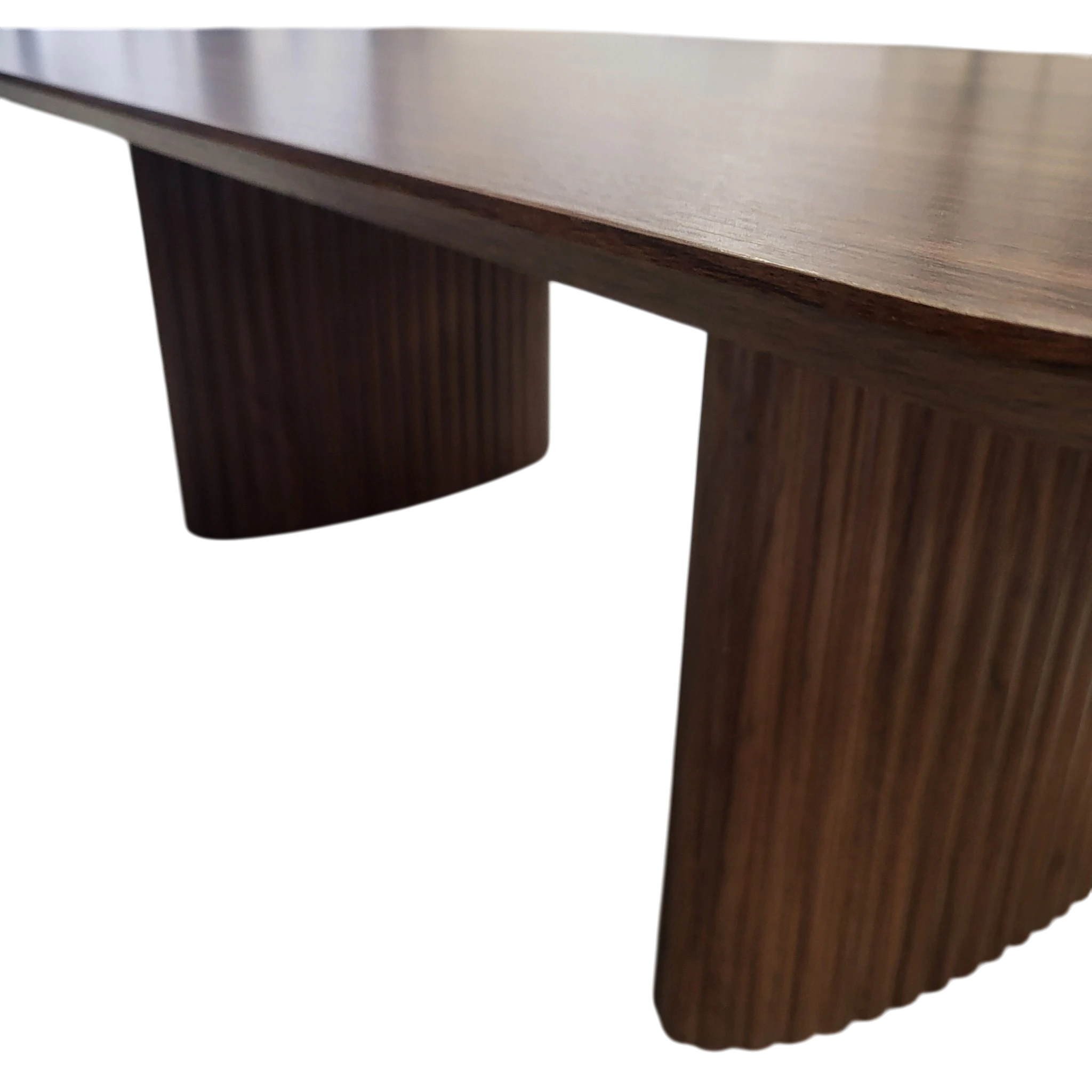Table basse LUNA noyer - Pieds noyer REF 1012
