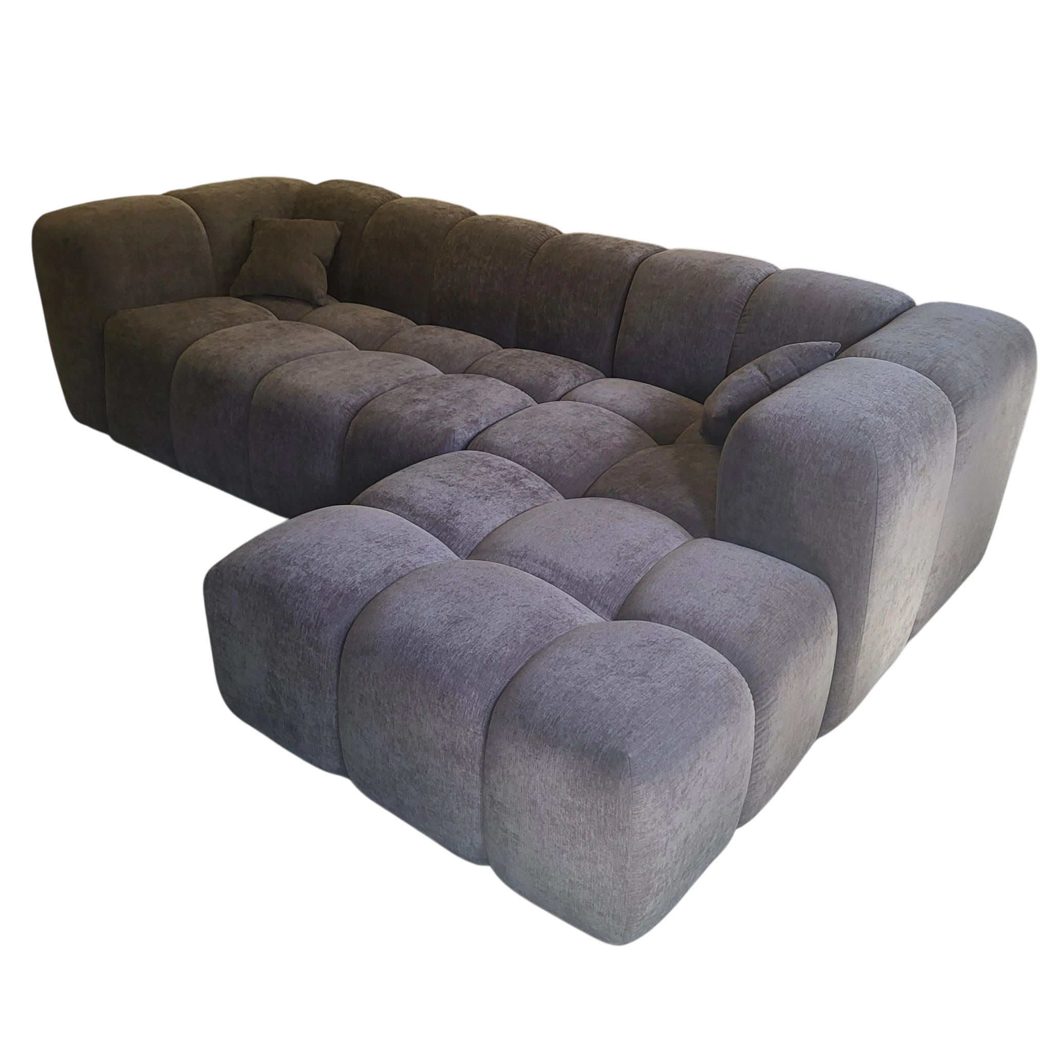 Canapé MONET L sleep - Tissu gris anthracite - Flow 2 (SIC)