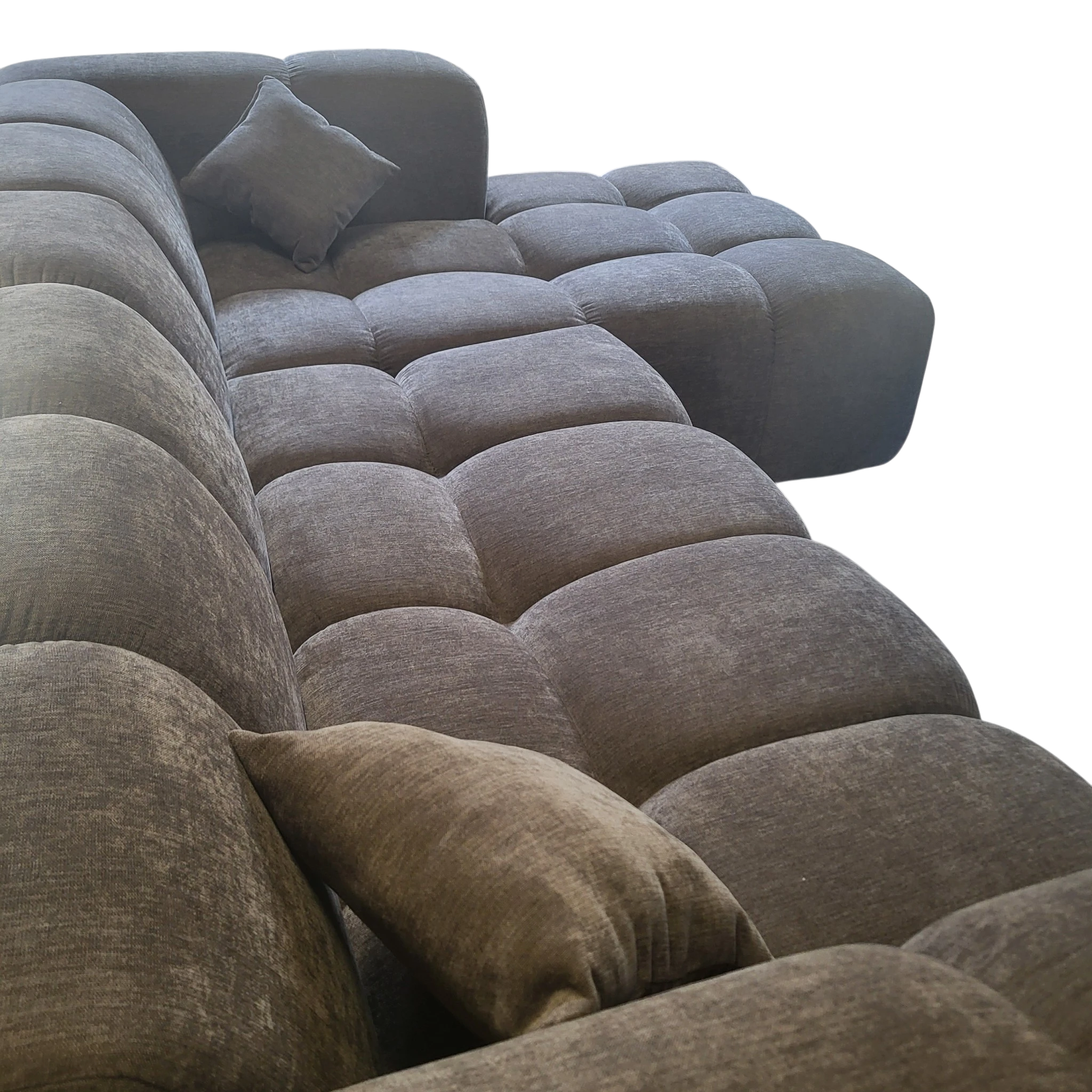 Canapé MONET L sleep - Tissu gris anthracite - Flow 2 (SIC)