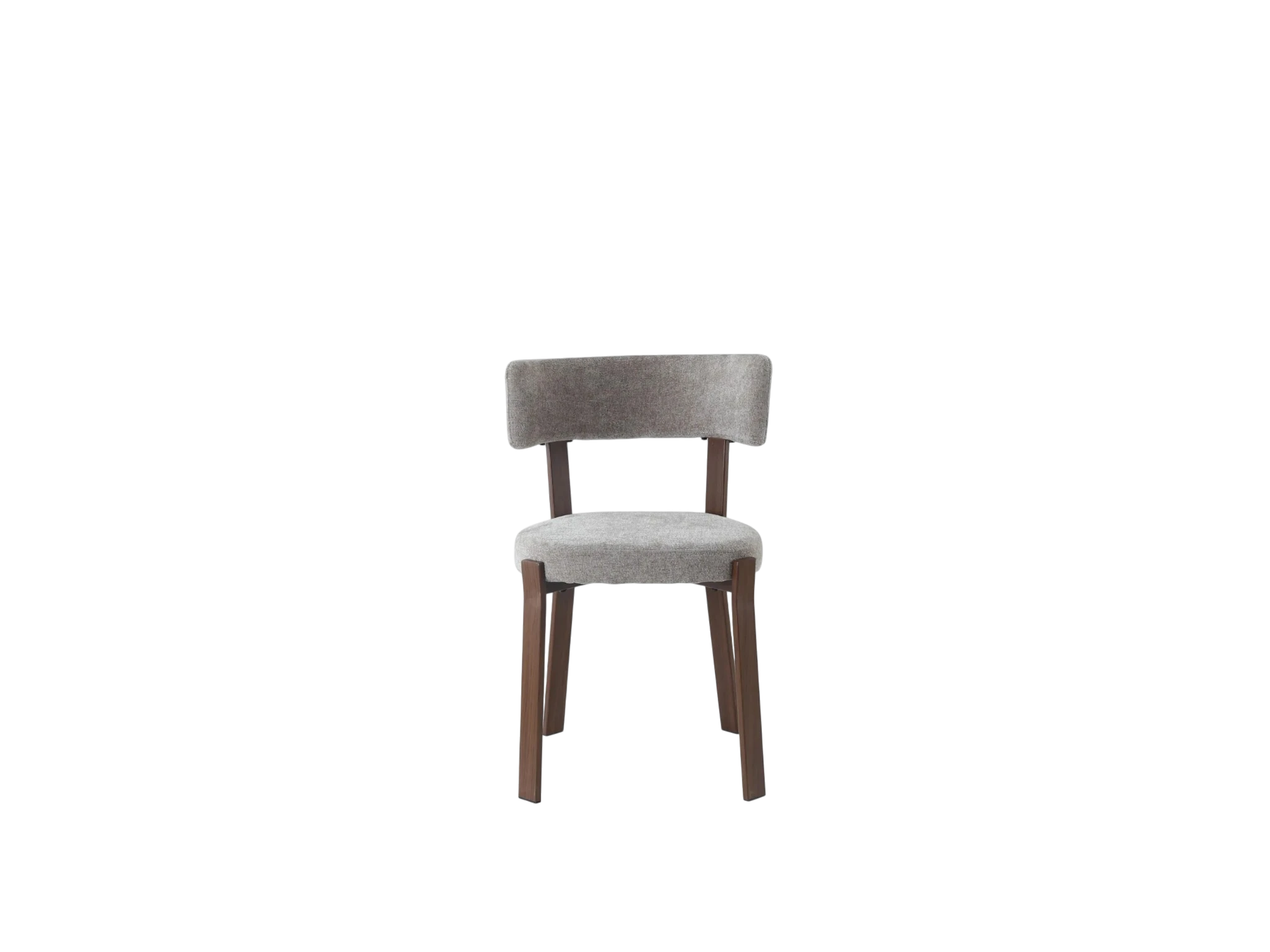 Chaise NORDIK pied effet noyer - assise marbella moka REF 1036