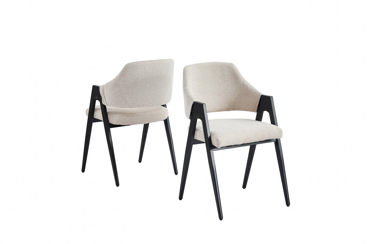 Chaise YSE beige - Pied noir REF 147