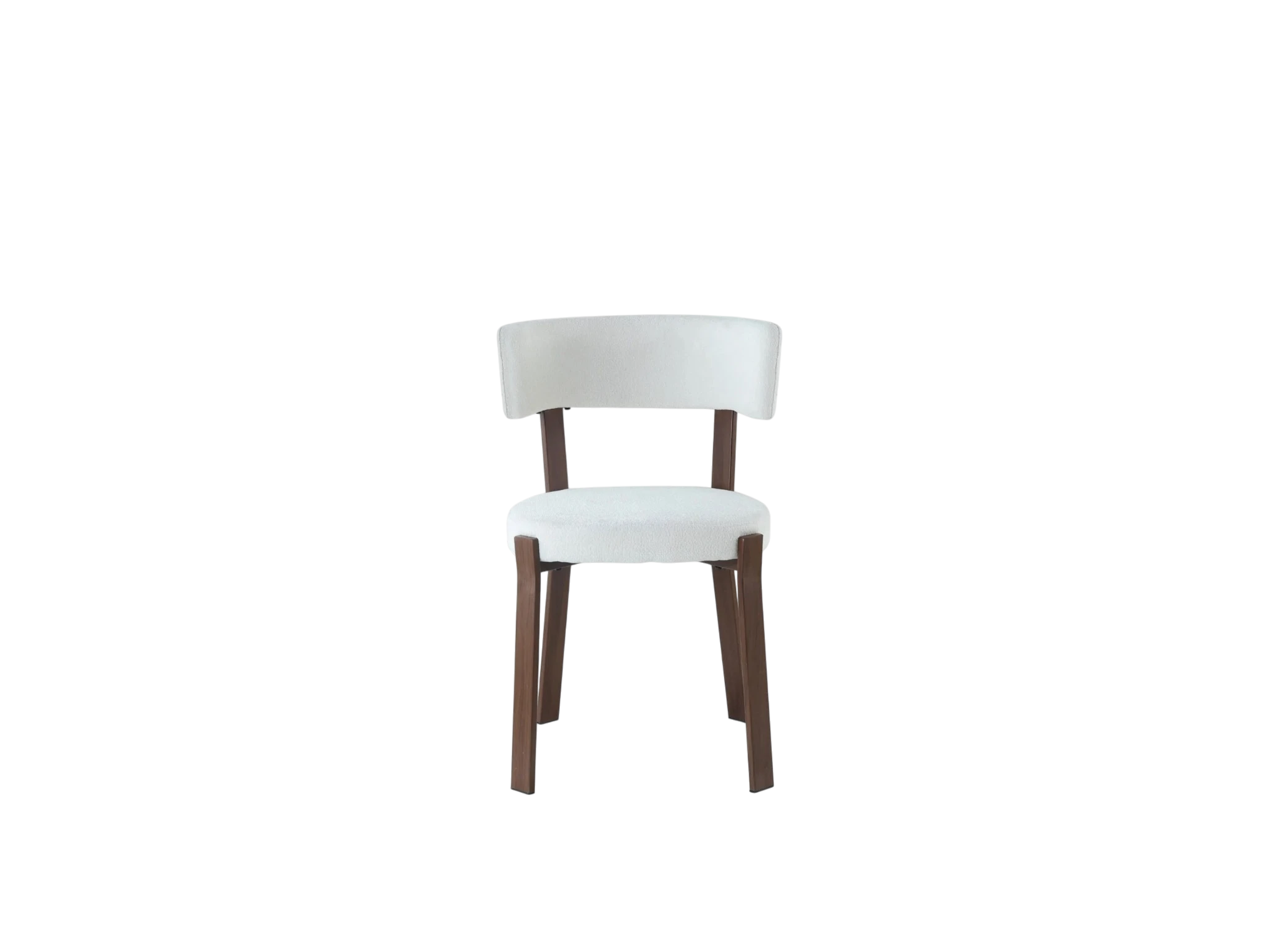 Chaise NORDIK pied effet noyer - assise marbella beige REF 1035
