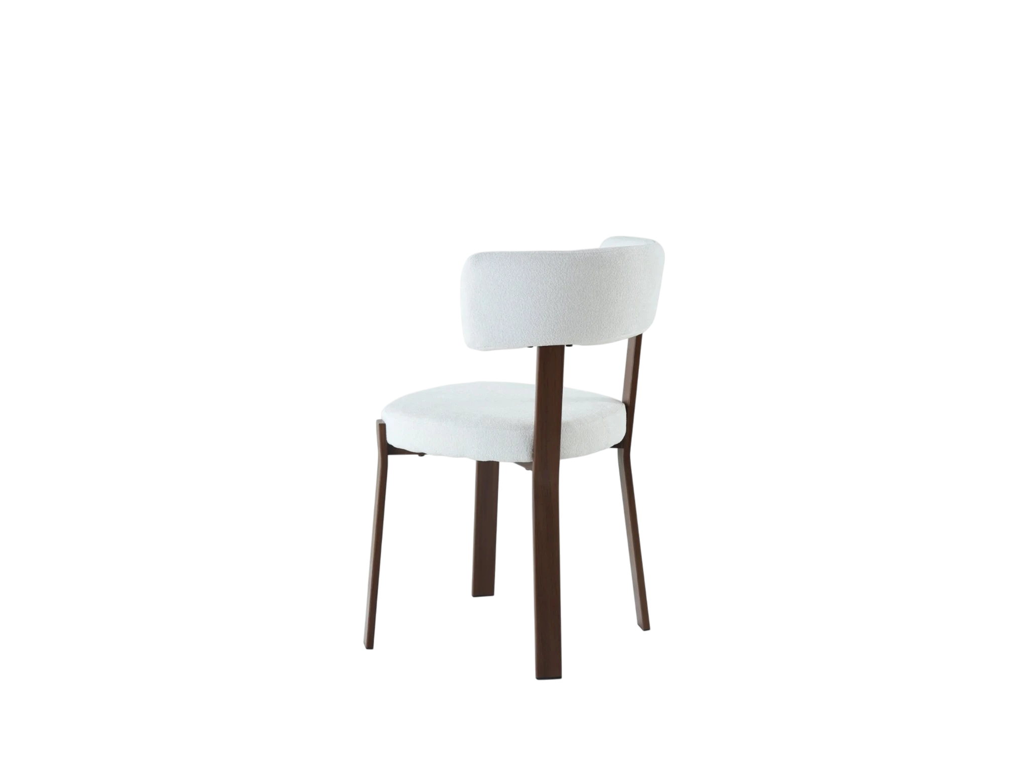Chaise NORDIK pied effet noyer - assise marbella beige REF 1035