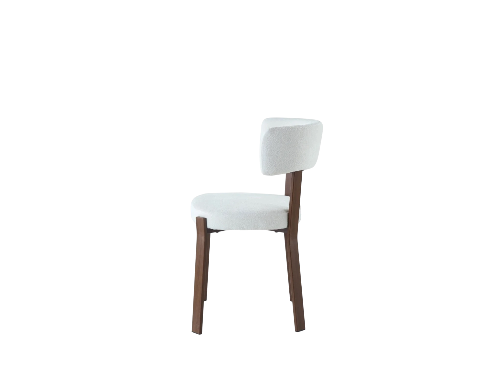 Chaise NORDIK pied effet noyer - assise marbella beige REF 1035