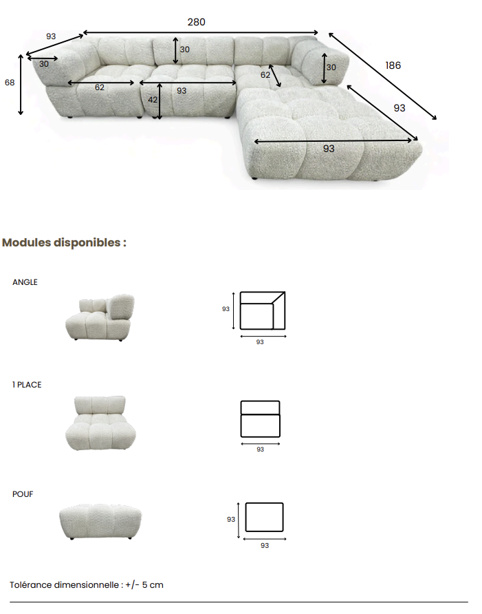Dimensions du produit
