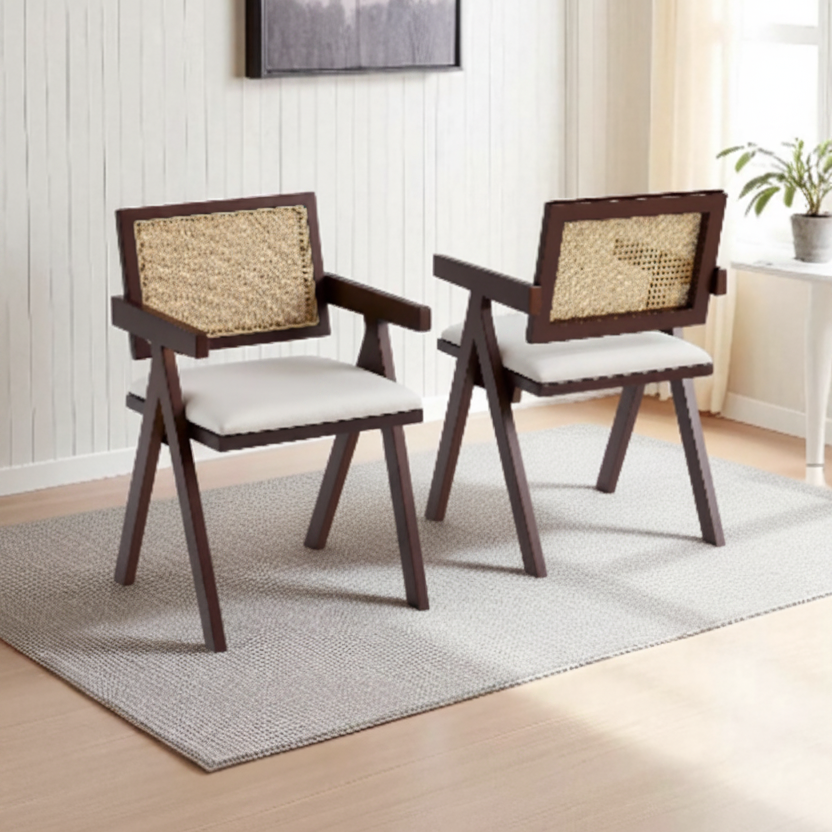 Chaise Rotina Couleur Noyer – Design Élégant et Confort Durable REF 30