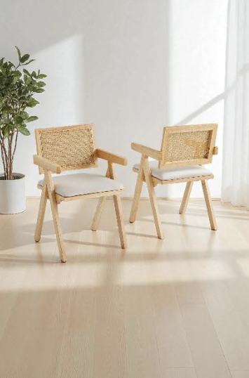 Chaise Rotina en bois de hêtre – Confort et élégance naturelle