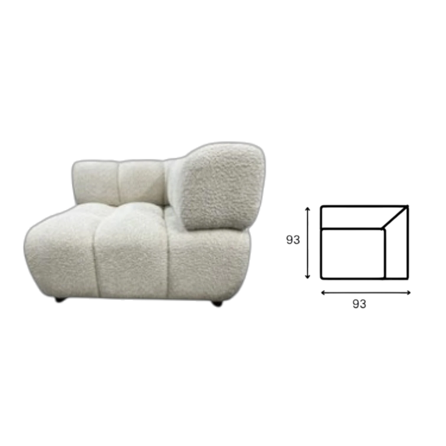 Canapé d'angle modulaire MUSTO - Angle