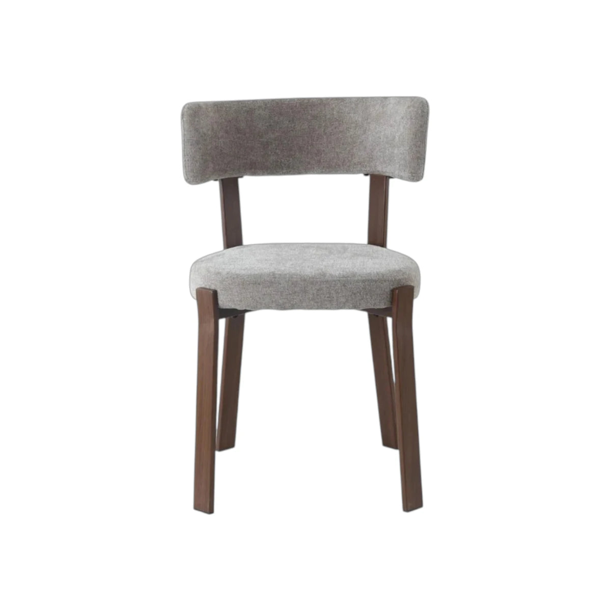 Chaise NORDIK pied effet noyer - assise marbella moka REF 1036