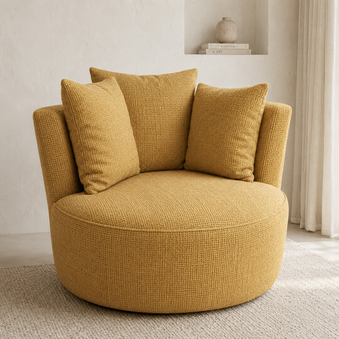 fauteuil elegant tissu flow