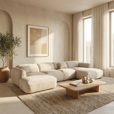 Canapé CLOUD U - Tissu au choix