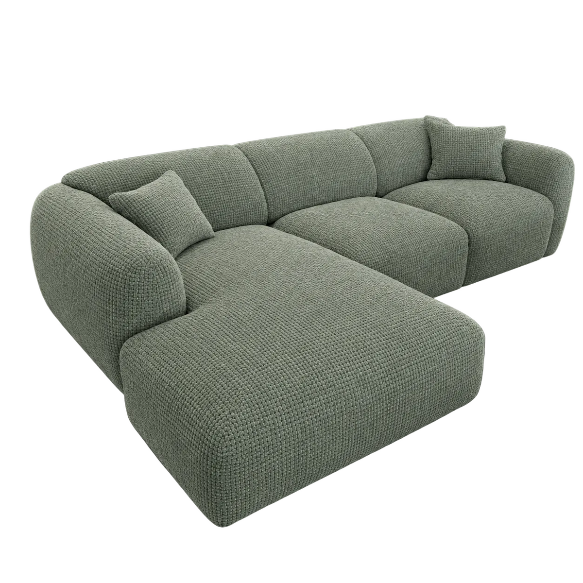Canapé CLOUD - Tissu vert foncé FLOW 19