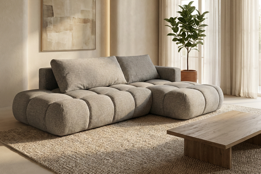 Canapé convertible MILANO - Tissu arena 17