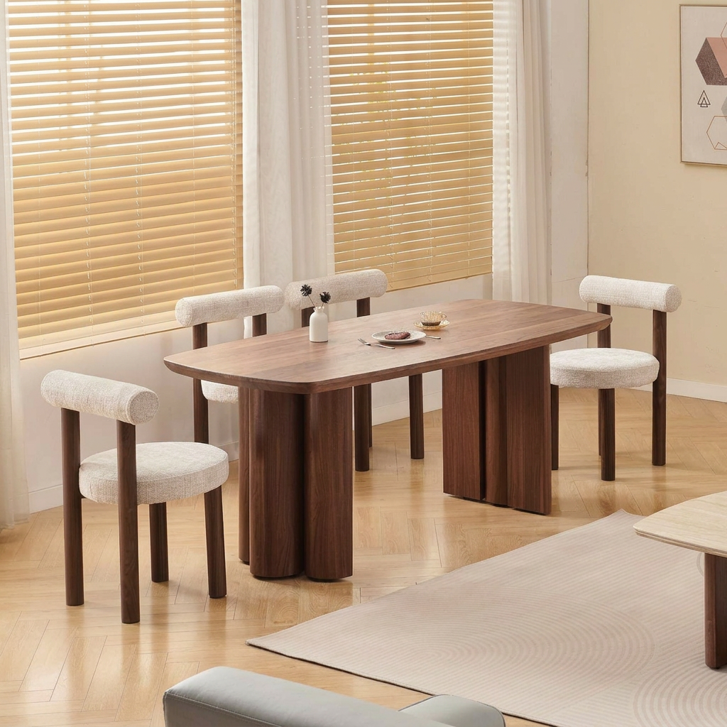 Table à manger Trinity - Noyer - 180 cm - REF 1030