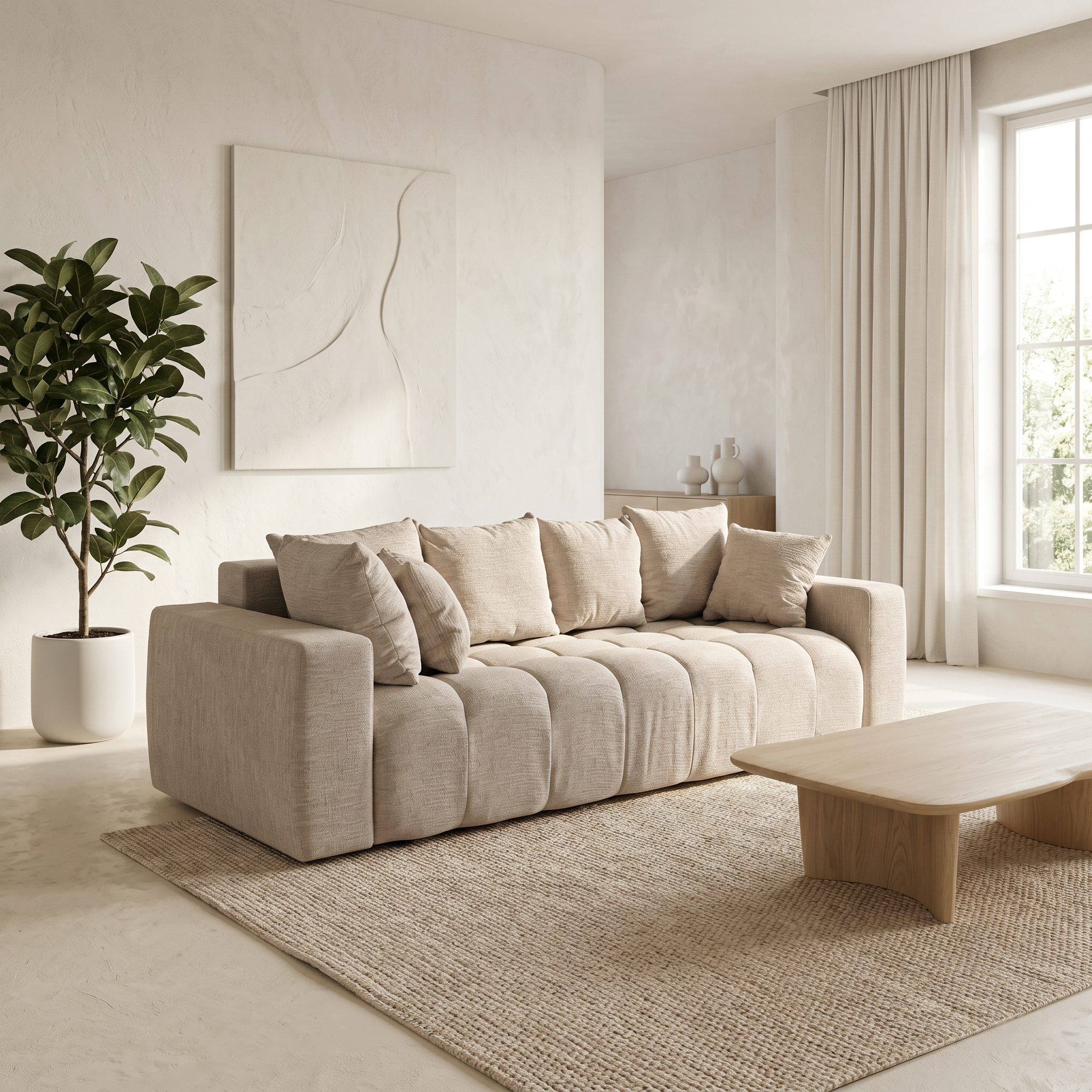 Canapé ELISE - Tissu Kansas 4