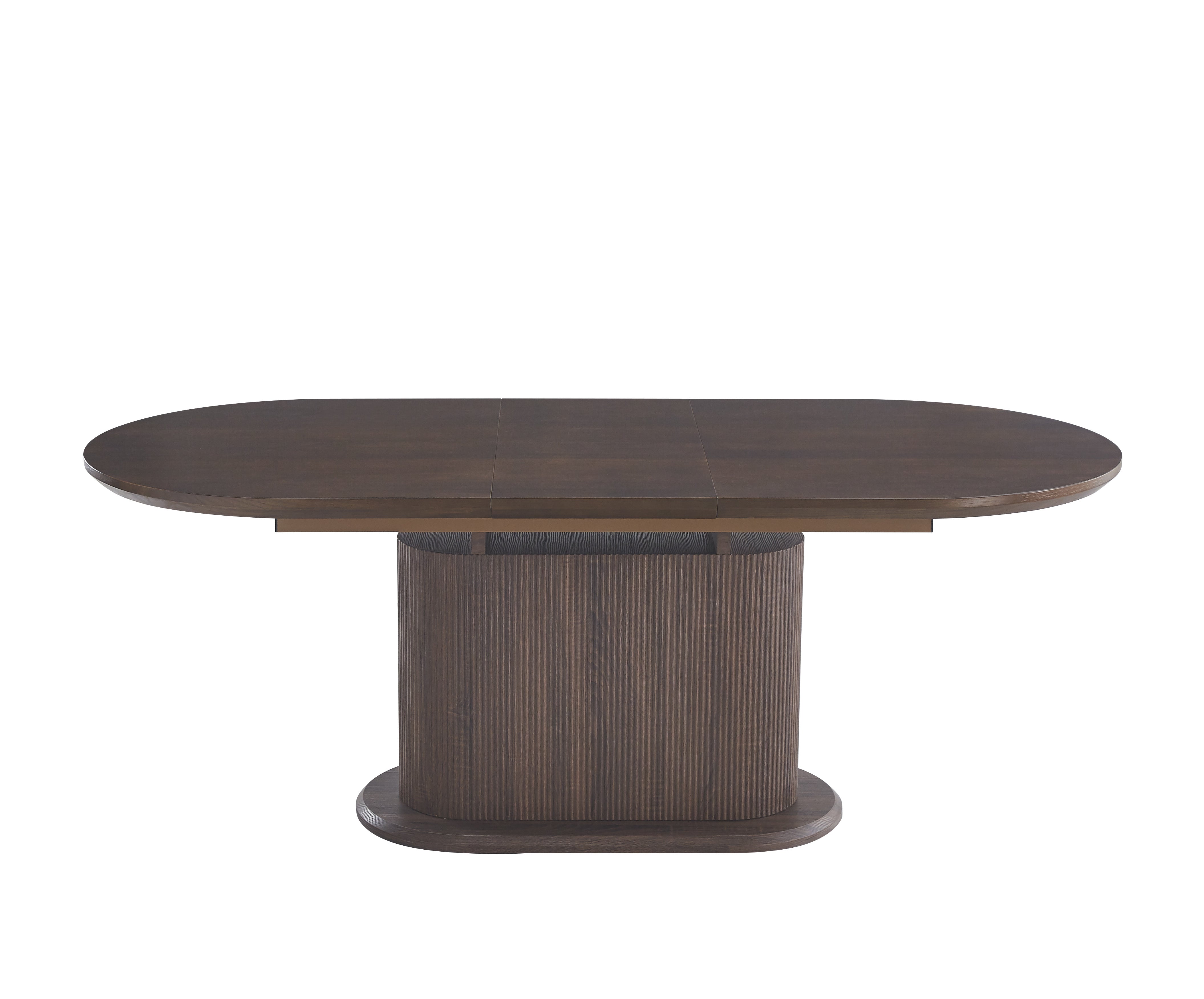 Table Repas Extensible LOKA Pied Noyer - Plateau Noyer 160/200cm - REF 1025