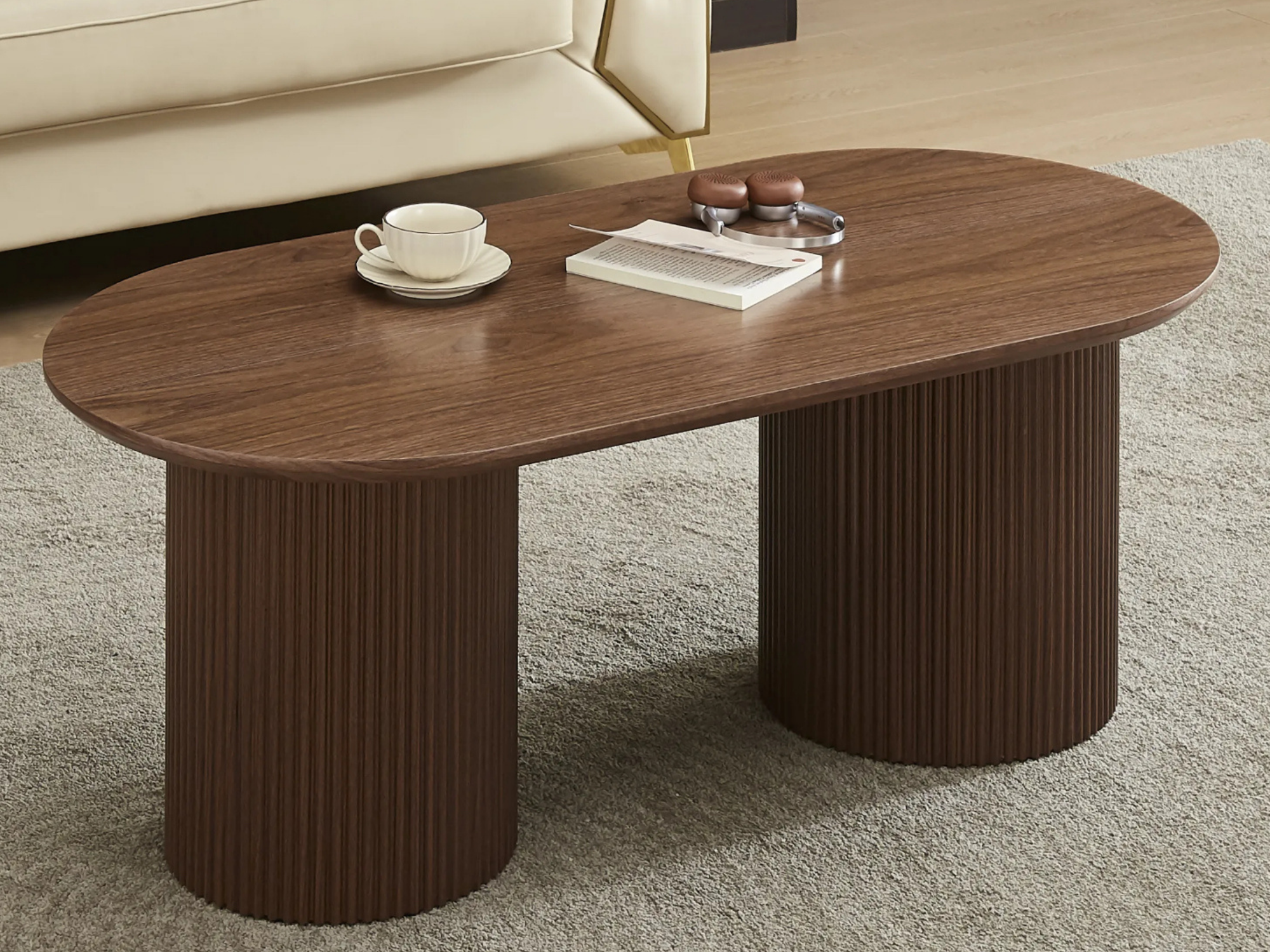 Table Basse Kinshasa - Noyer - REF 1027