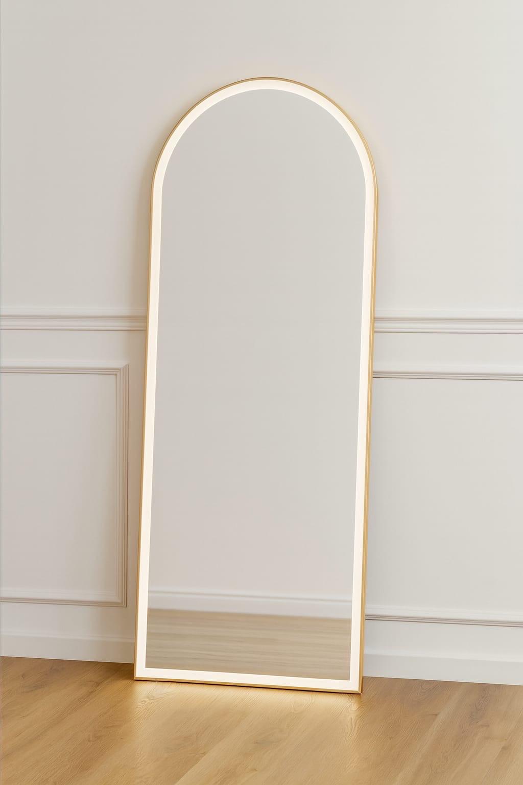Miroir LED Arqué – Élégance & Lumière en un seul objet