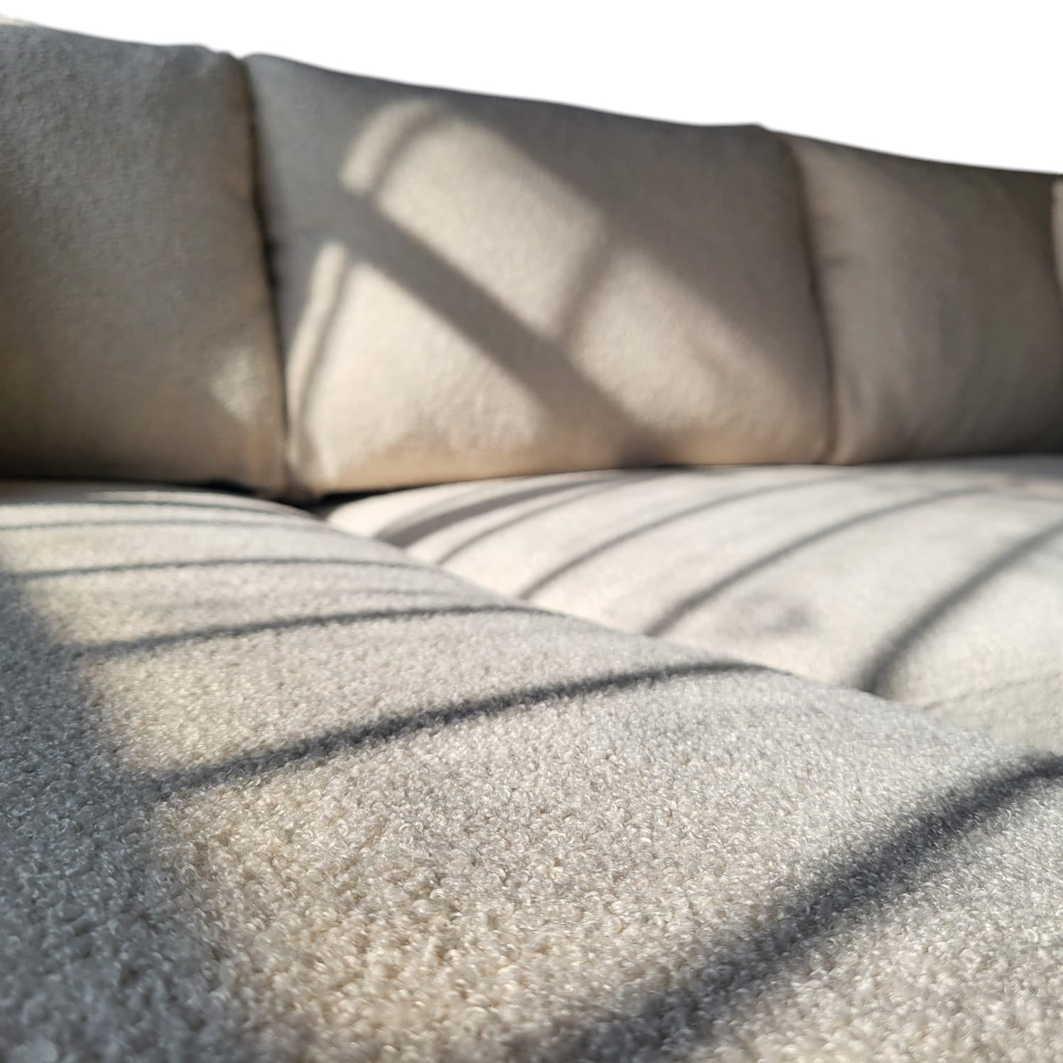 STANFORD – Tissu bouclette beige