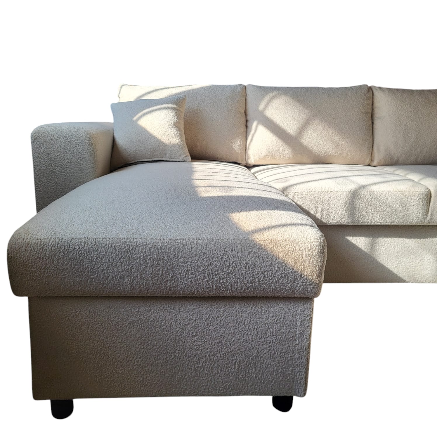 STANFORD – Tissu bouclette beige