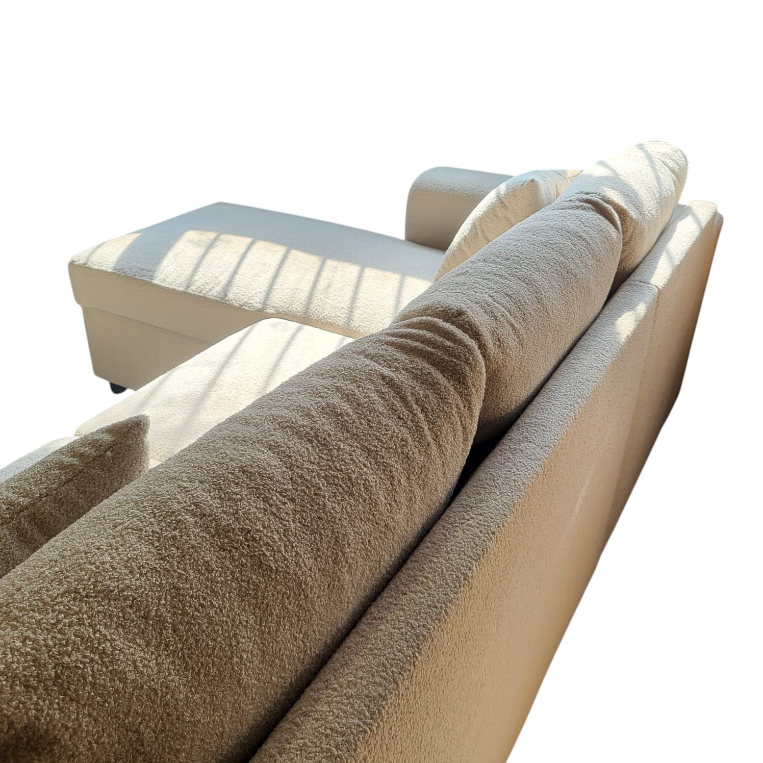 STANFORD – Tissu bouclette beige