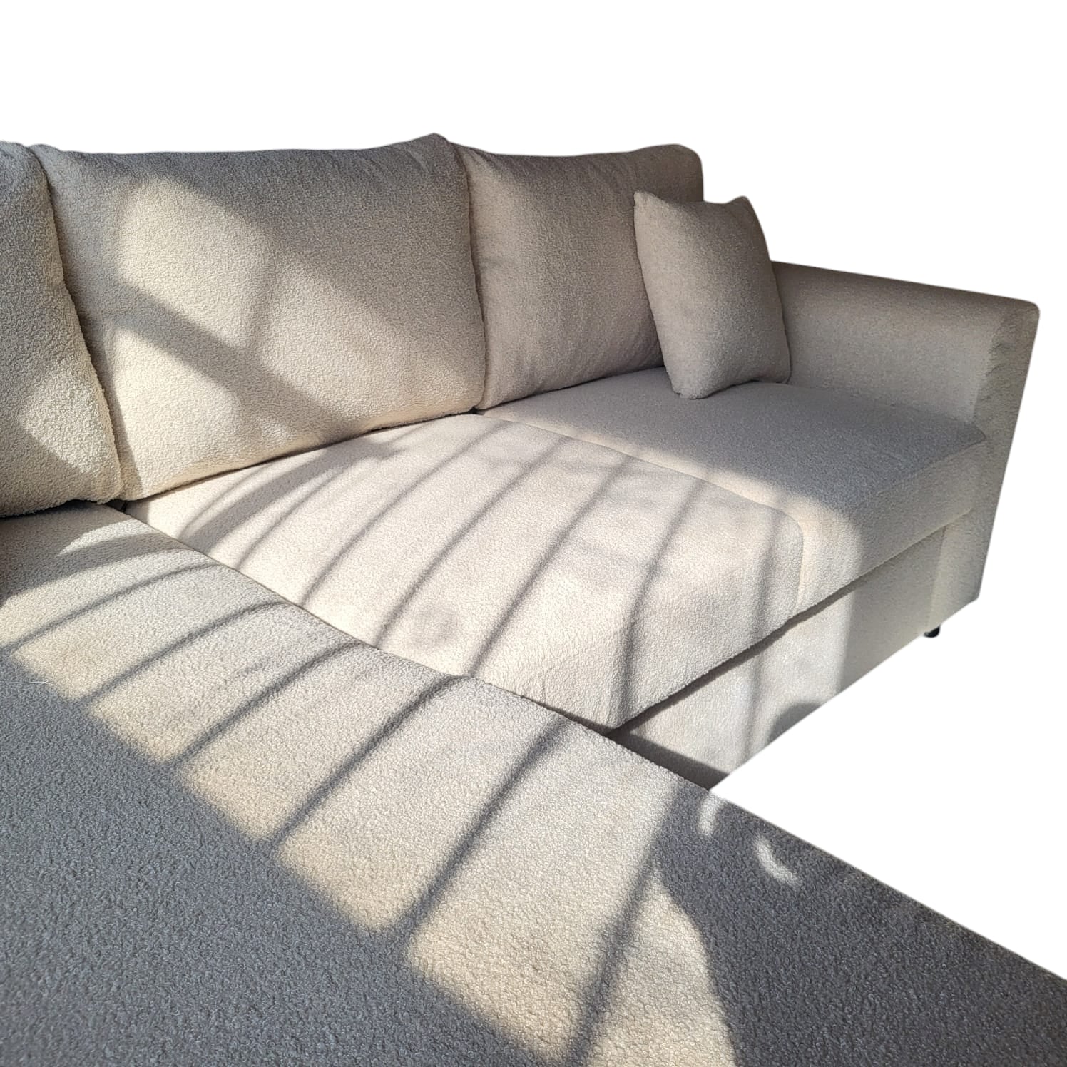 STANFORD – Tissu bouclette beige