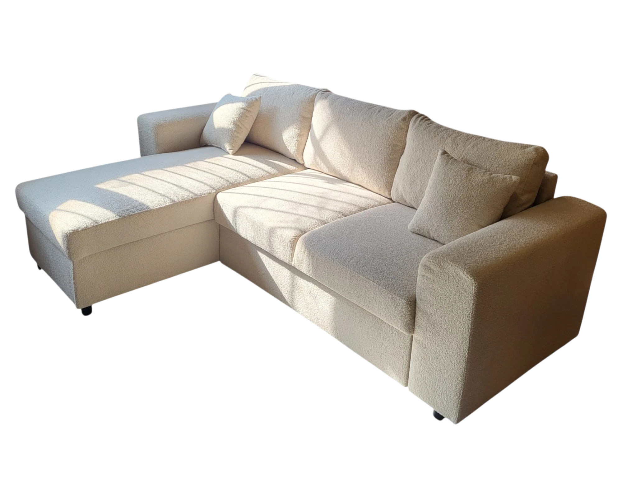 STANFORD – Tissu bouclette beige