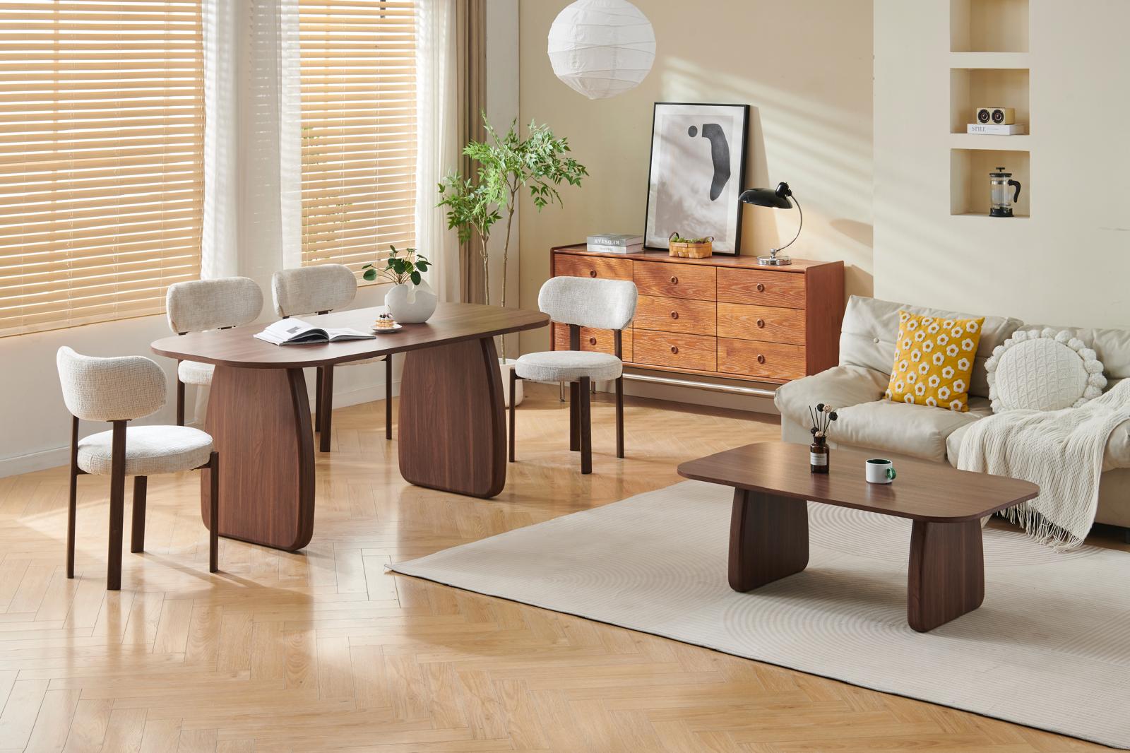 Table à manger HELEN – Finition noyer 180 cm sku 85.