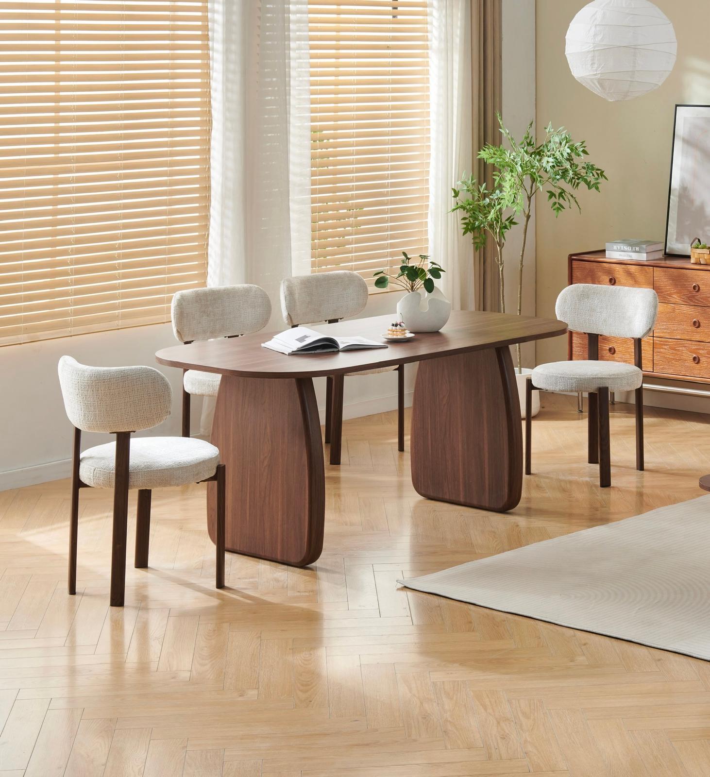 Table à manger HELEN – Finition noyer 160 cm sku 88.