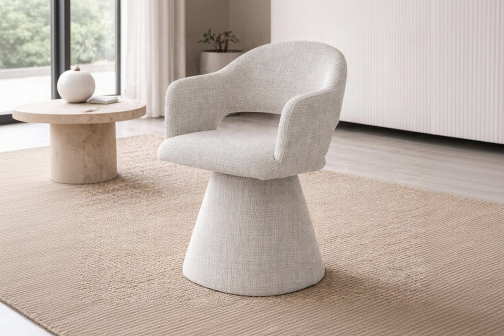 Chaise pivotante VALENTINA – Tissu Cremona Beige sku 90