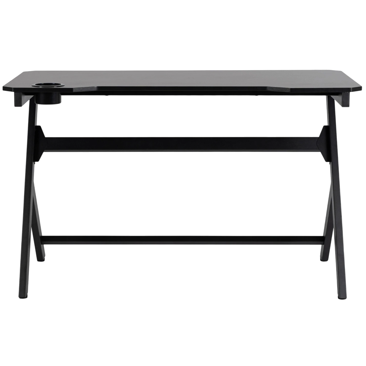 Bureau gaming BLECK 120 cm noir avec porte-gobelet REF 3017