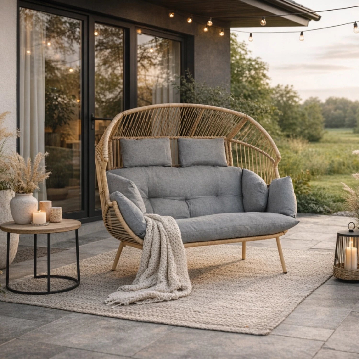 KORYNT Fauteuil de détente gris REF 3037