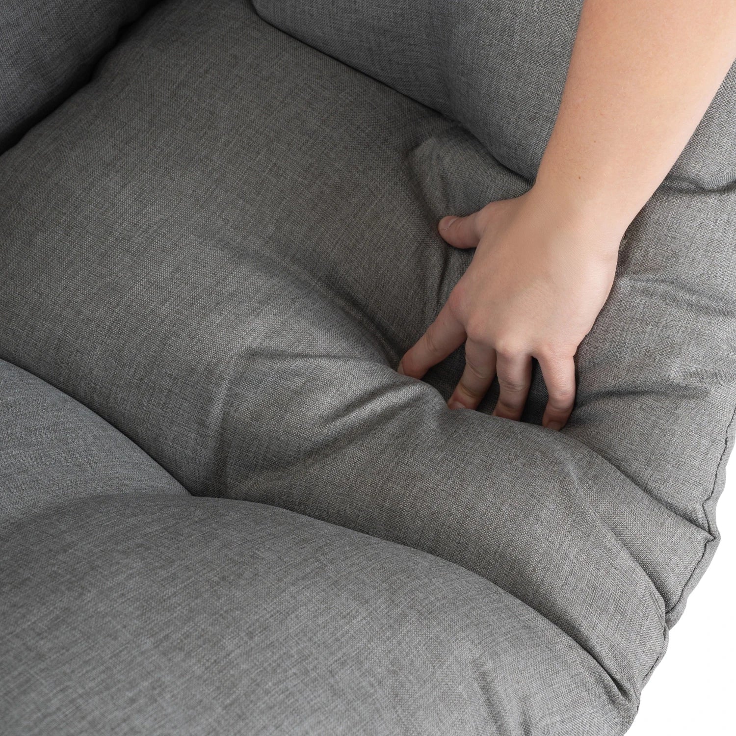 KORYNT Fauteuil de détente gris REF 3037
